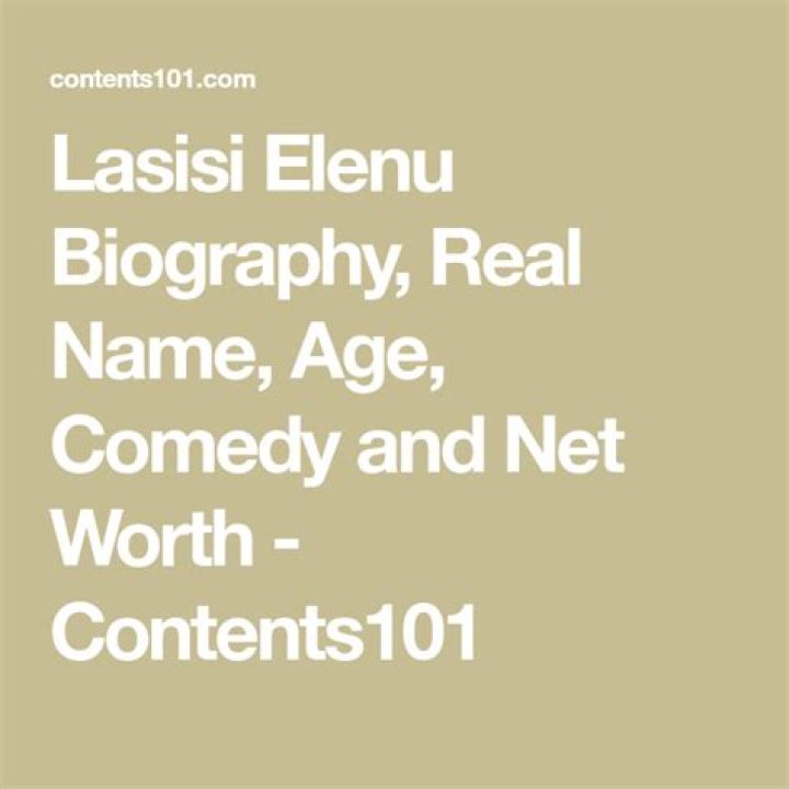 Lasisi Elenu Biography, Real Name, Age, Comedy and Net Worth